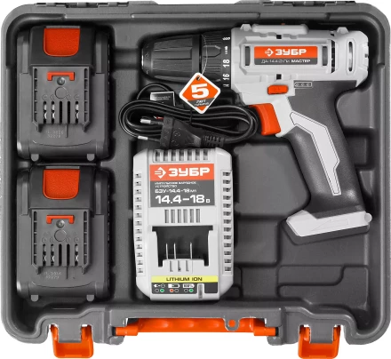 Дрель-шуруповерт 2 АКБ ДА-14.4-2-Ли КНМ1 серия МАСТЕР купить в Урае