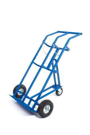 Тележка для газовых баллонов TOR ГБ-2, 2 баллона (250 пневмо колеса + 160 поворотное) 1023661 купить в Урае