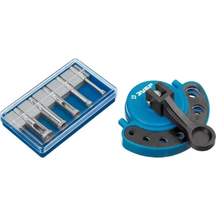 Набор ЗУБР &quot;ПРОФЕССИОНАЛ&quot;: Алмазные трубчатые сверла по керамике с кондуктором, гальваника, зерно 60, d=4/6/8/10/12мм, 6шт 29851-H6 купить в Урае