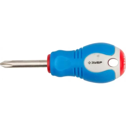 Отвертка ЗУБР, Cr-V сталь, трехкомпонентная рукоятка, цветовая индикация типа шлица, PH №2, 38мм 25252-2-038_z01 купить в Урае