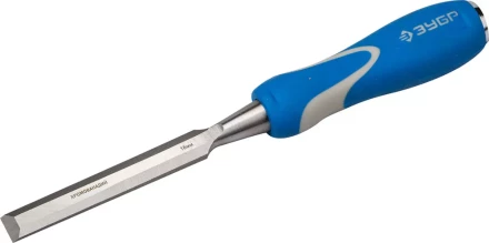 Стамеска ЗУБР &quot;ЭКСПЕРТ&quot; с ударопрочной двухкомпонетной ручкой и стальным затыльником для ударных работ, 16мм 18097-16 купить в Урае