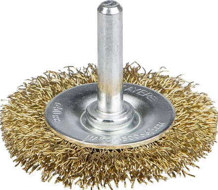 STAYER &quot;PROFESSIONAL&quot;. Щетка дисковая для дрели, витая латунированная стальная проволока 0,3мм, 50мм 35114-050_z01 купить в Урае