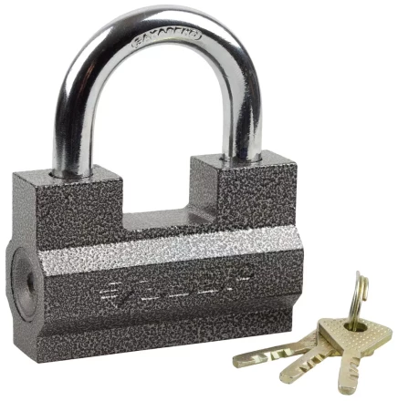 Замок ЗУБР &quot;МАСТЕР&quot; навесной, повышенной защищенности, дисковый механизм секрета, ключ 7 &quot;пинов, 85х55мм 37201-7_z01 купить в Урае