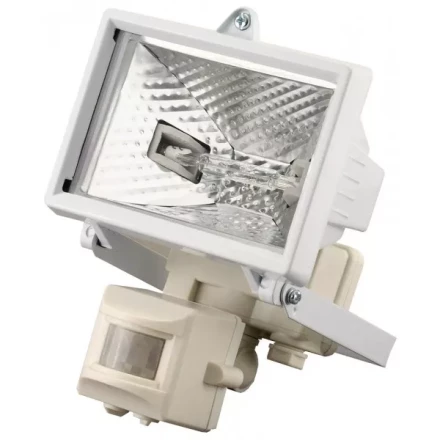 Прожектор галогеновый СВЕТОЗАР с датчиком движения, с дугой крепления под установку, цвет белый, 150Вт SV-57111-W купить в Урае