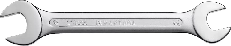 Ключи гаечные рожковые KRAFTOOL EXPERT, Cr-V, DIN 3110 27033-19-22 купить в Урае