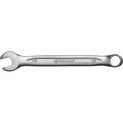 Ключ ЗУБР "МАСТЕР" гаечный комбинированный, Cr-V сталь, хромированный, 10мм 27087-10