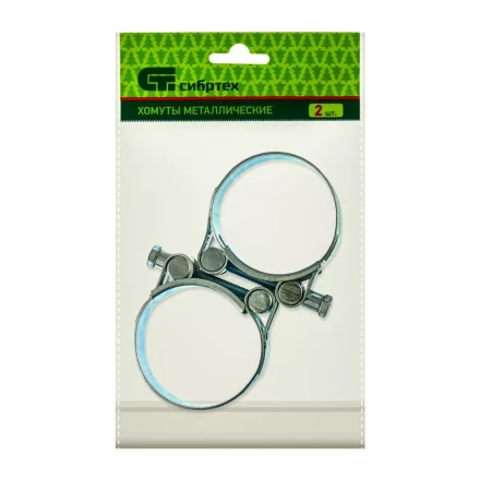 Хомуты металлические силовые 52-55 мм ширина 22 мм шарнирный W1 2 шт Сибртех 47541 купить в Урае