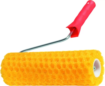 Валик &quot;СТРУКТУРНЫЙ&quot; поролоновый с ручкой &quot;горошек&quot; 230 мм D - 80 мм  MATRIX 80222 купить в Урае