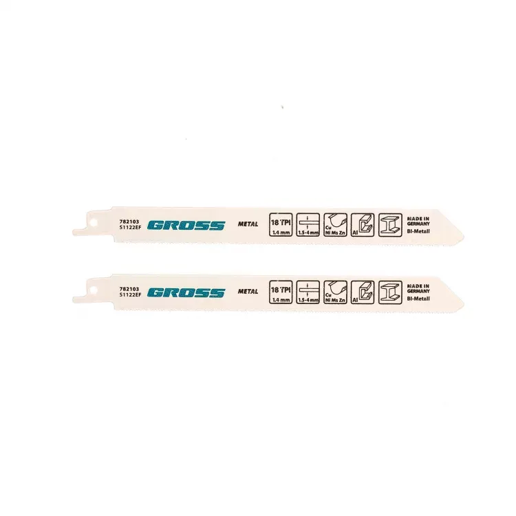 Полотна по металлу для сабельной пилы 4402 - S1122EF 180 x 14 мм 2 шт Gross 782103 купить в Урае