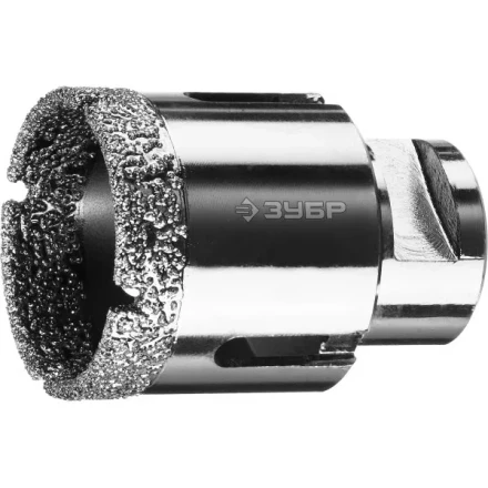 Алмазная коронка ЗУБР &quot;ПРОФЕССИОНАЛ&quot; универсальная для УШМ, сухое сверление, алмазы на вакуумной пайке,  посадка М14, d=44мм 29865-44 купить в Урае