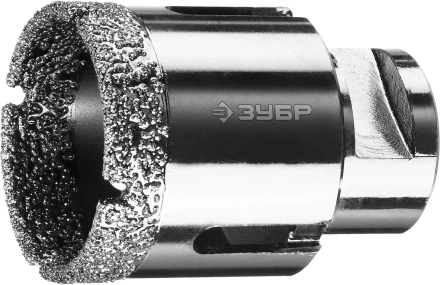 Алмазная коронка ЗУБР &quot;ПРОФЕССИОНАЛ&quot; универсальная для УШМ, сухое сверление, алмазы на вакуумной пайке,  посадка М14, d=44мм 29865-44 купить в Урае