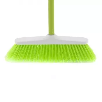 Щетка пластмасовая  для  пола 270 мм &quot;CLASSIC&quot; салат. щетина c черенком 120 см D22мм ELFE 93545 купить в Урае