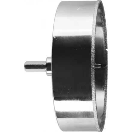 Коронка ЗУБР алмазная в сборе по кафелю, керамике с центрирующим сверлом и имбусовым ключом, зерно 60, 120мм 29850-120 купить в Урае