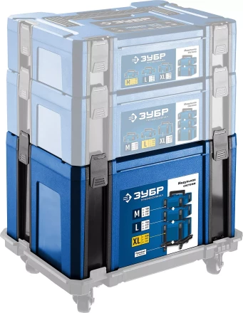 ЗУБР МОДУЛЬ-25, 440 х 310 х 250 мм, (17), размер XL, пластиковый ящик для инструментов, Профессионал (38165-25) купить в Урае