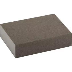 Губка шлифовальная ЗУБР "МАСТЕР" четырехсторонняя, средняя жесткость, Р180, 100х68х26мм 35611-180