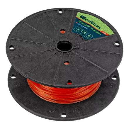 Леска для триммера звезда, на DIN катушке, 2.0 мм х 190 м, Россия Сибртех 961305 купить в Урае