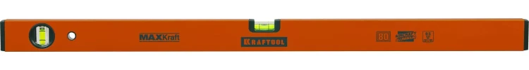 Уровень KRAFTOOL коробчатый усиленный, точность (0,5мм/м), 2 ампулы, 80 см 34577-080 купить в Урае