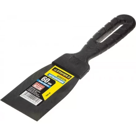 Шпатель STAYER &quot;PROFESSIONAL&quot;, нержавеющее полотно, с пластмассовой ручкой, 60мм 1008-06 купить в Урае