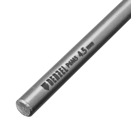 Сверло спиральное по металлу Denzel  4,5 х 126 мм, Р6М5, Golden Tip, удлиненное, 718252 купить в Урае