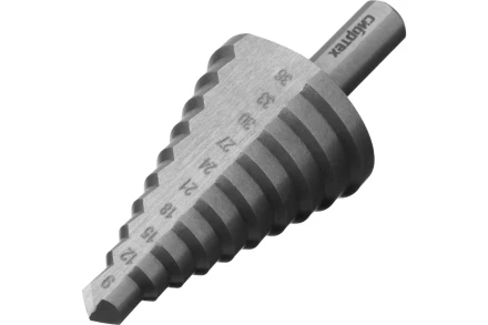 Сверло ступенчатое по металлу Сибртех 723014, 9-12-15-18-21-24-27-30-33-36 мм, 4241 купить в Урае