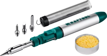 SolderGas 70B набор 8-в-1, газовый паяльник, горелка, фен, 30-70 Вт,  1300°С 55504-H8 купить в Урае