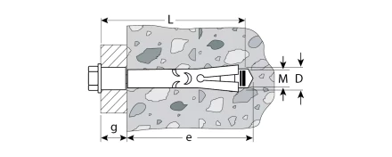 Болты анкерные коробка серия ПРОФЕССИОНАЛ купить в Урае
