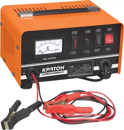 Зарядное устройство для аккумулятора Кратон ВС-9 (220В 100W 12V) 3 06 01 004 купить в Урае