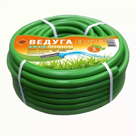 Шланг 3/4 х 25м ВЕДУГА Премиум зелёный 45962 купить в Урае