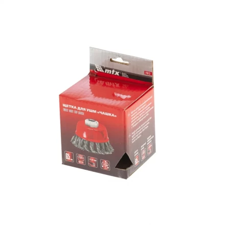 Щетка для УШМ 65 мм М14 "чашка" крученая проволока 0,8 мм MTX 74621 купить в Урае