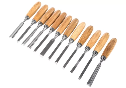 Набор стамесок STURM и резцов 12 шт, деревянная рукоятка купить в Урае