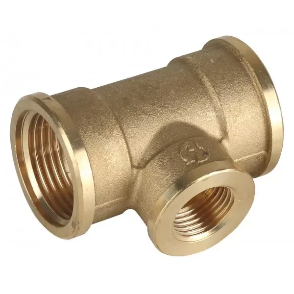 Тройник GENERAL FITTINGS переходной, латунь, г/г/г, 3/4"-1/2"-3/4" 51061-3/4-1/2-3/4 купить в Урае