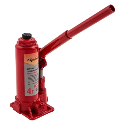 Домкрат гидравлический бутылочный, 4 т, h подъема 180–320 мм Sparta Compact 50339 купить в Урае