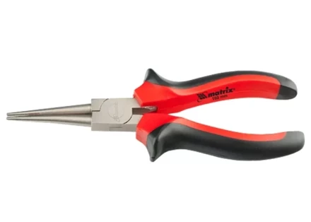 Круглогубцы NICKEL 160 мм никелированные двухкомпонентные рукоятки MATRIX 17355 купить в Урае