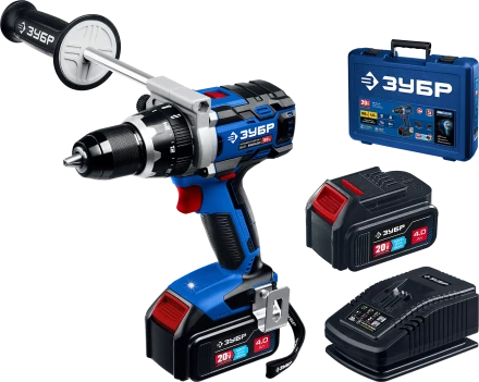 Бесщеточная дрель-шуруповерт, 2 АКБ T7 (4 Ач), в кейсе DB-211-42 серия «ПРОФЕССИОНАЛ» купить в Урае