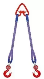 Строп текстильный двухветвевой 2СТ 8 т L=2.5 м РА 150 мм Звено РТ-3 купить в Урае