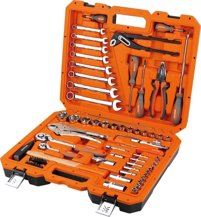 Набор инструментов Кратон TS-10 1/2 и 1/4 72 пр 2 28 09 010 купить в Урае