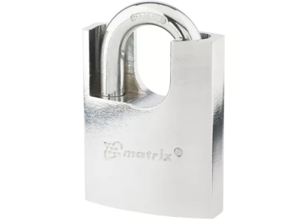 Замок навесной защищенная дужка 50 мм MATRIX 91804 купить в Урае