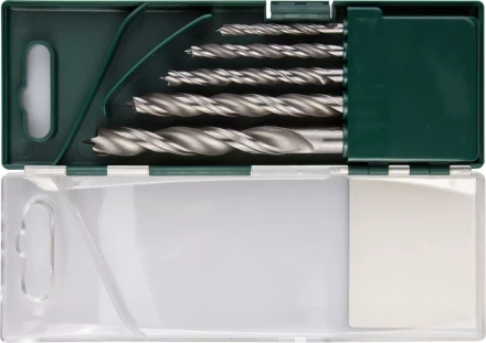 Набор сверл по дереву, KRAFTOOL 29400-H5, 5шт(4-10мм), двухленточных, спиральных 29400-H5 купить в Урае