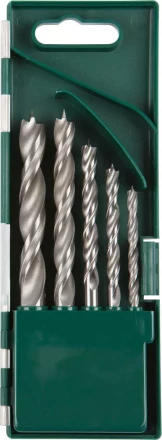 Набор сверл по дереву, KRAFTOOL 29400-H5, 5шт(4-10мм), двухленточных, спиральных 29400-H5 купить в Урае