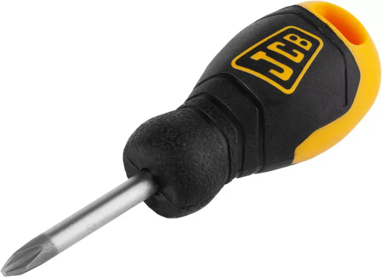 Отвертка JCB, хромомолибденовая сталь S2, двухкомпонентная рукоятка, магнитный наконечник, PH №2х40мм JSD001 купить в Урае