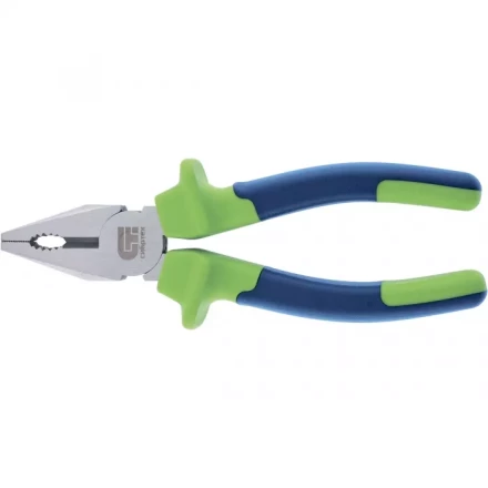 Плоскогубцы комбинированные 160 мм двухкомпонентные рукоятки СИБРТЕХ 17050 купить в Урае