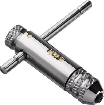 Метчикодержатель ЗУБР "ПРОФЕССИОНАЛ" с храповым механизмом и реверсом М3 - М10, 85 / 100 мм 28137-85_z01 купить в Урае