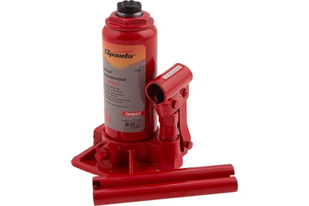 Домкрат гидравлический бутылочный, 6 т, h подъема 180–340 мм Sparta Compact 50340 купить в Урае