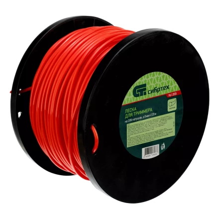 Леска для триммера круглая, на DIN катушке, 3.0 мм х 120 м, Россия Сибртех 961355 купить в Урае