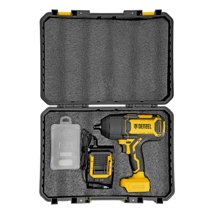 Гайковерт ударный аккумуляторный бесщет. CIWH-BL-20-1000, Li-Ion, 20 В// Denzel 26528 купить в Урае