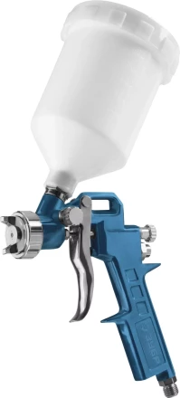 Пистолет ЗУБР &quot;ЭКСПЕРТ&quot; краскораспылительный, с верхним бачком 600мл, расход воздуха 120л/мин, 1,3мм 06455 купить в Урае