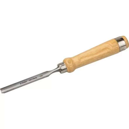 Стамеска-долото ЗУБР &quot;ЭКСПЕРТ&quot; полукруглая с деревянной ручкой, хромованадиевая сталь, 12мм 1822-12_z01 купить в Урае