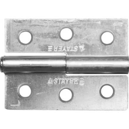 Петля дверная STAYER &quot;MASTER&quot; разъемная, цвет белый цинк, левая, 65мм 37613-65-1L купить в Урае