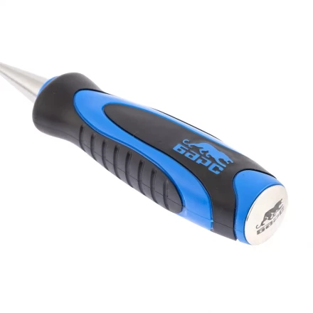 Долото-стамеска,плоская,24мм, двухкомпонентная рукоятка,металлический затыльник БАРС 24649 купить в Урае