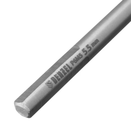 Сверло спиральное по металлу Denzel 5,5 х 139 мм, Р6М5, Golden Tip, удлиненное, 718255 купить в Урае